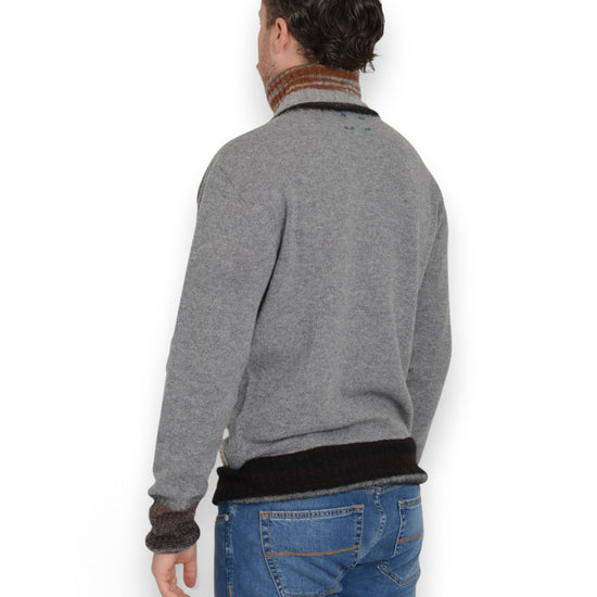 Ronald Alpaca Wool Blend Turtleneck Pullover Fumo