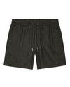 Gregor Linen Elasticated Waistband Regular Fit Shorts Dark Army