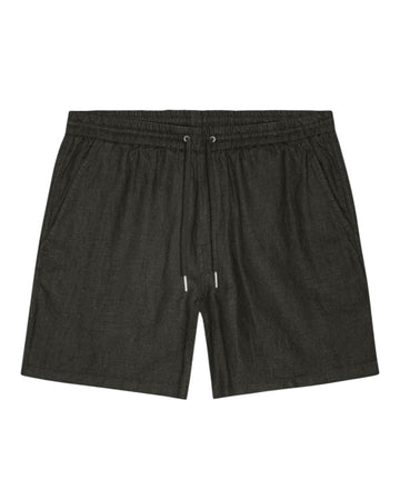 Gregor Linen Elasticated Waistband Regular Fit Shorts Dark Army