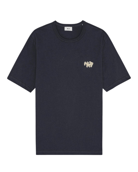 Adam Pima Cotton Regular Fit SS T-shirt Deep Navy