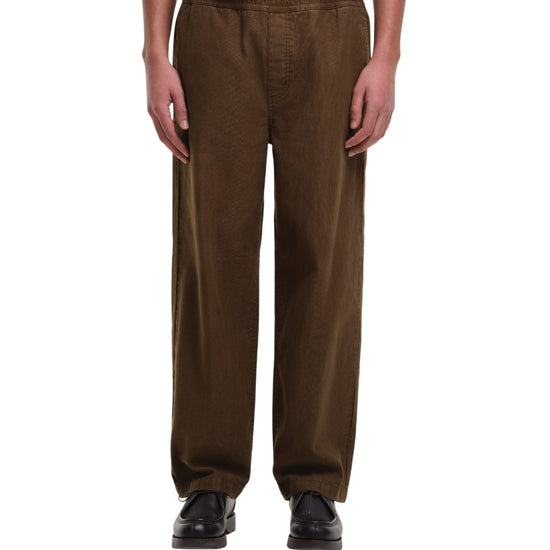 Maru Corduroy Drawcord Trousers Khaki