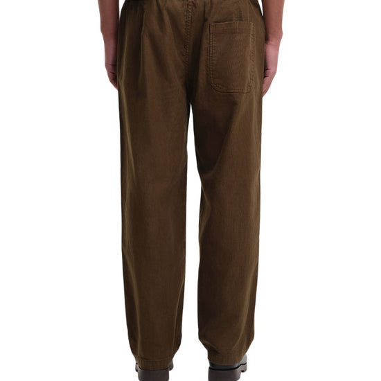 Maru Corduroy Drawcord Trousers Khaki