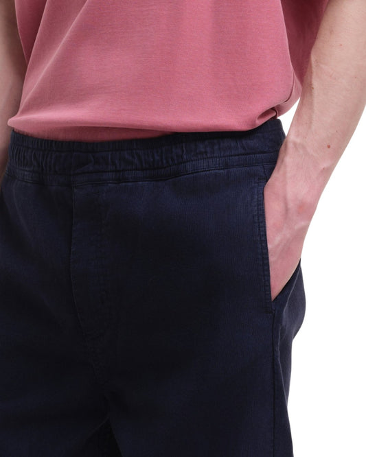 Maru Corduroy Drawcord Trouser Navy
