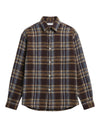 Edouard Boxy Fit Check Shirt Brown