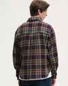 Edouard Boxy Fit Check Shirt Brown