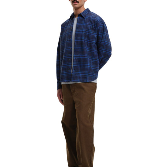 NorthPoint Relaxed Fitb Check Shirt Blue