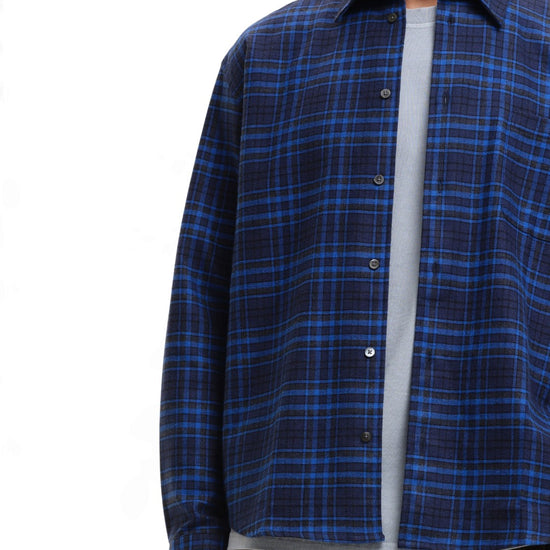 NorthPoint Relaxed Fitb Check Shirt Blue