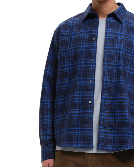NorthPoint Relaxed Fitb Check Shirt Blue