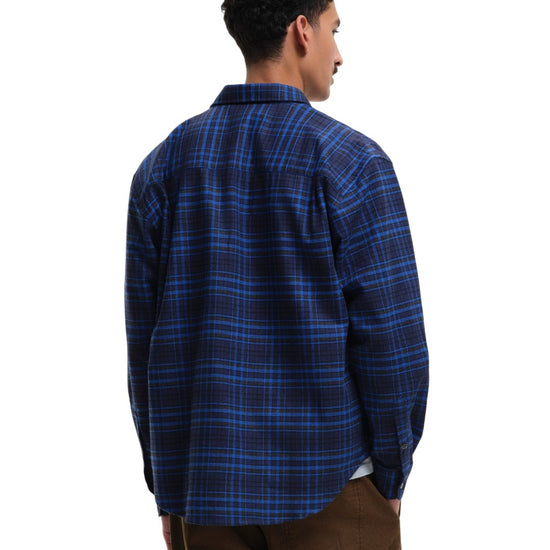 NorthPoint Relaxed Fitb Check Shirt Blue