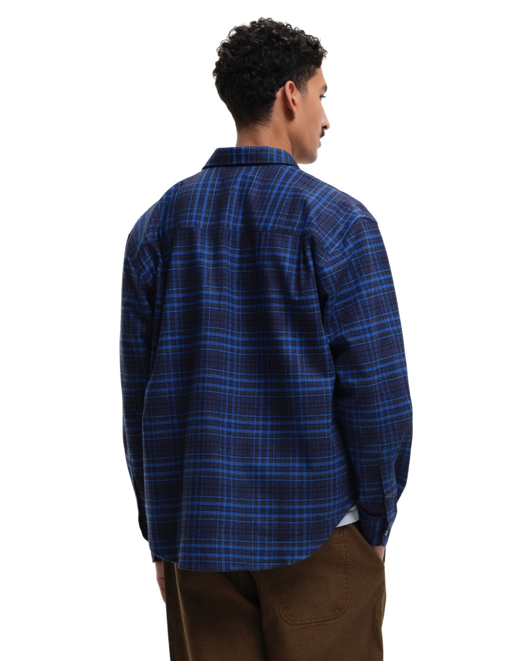 NorthPoint Relaxed Fitb Check Shirt Blue