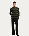 Stripe Sweater Green Black