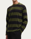 Stripe Sweater Green Black