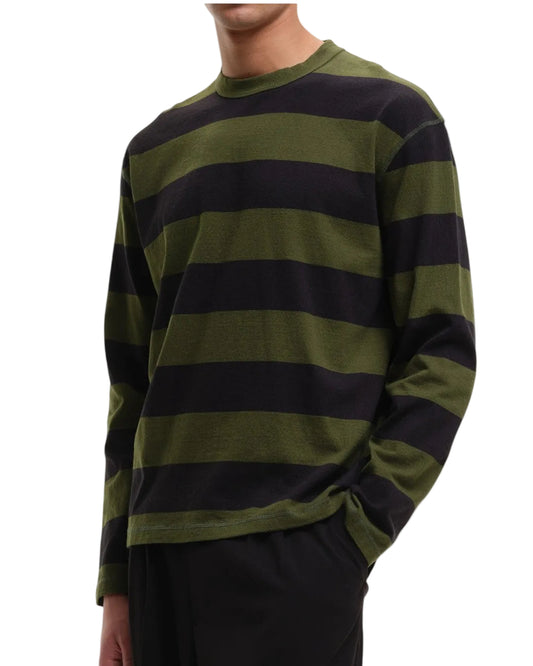 Stripe Sweater Green Black