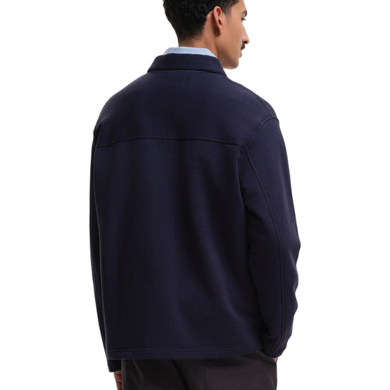 SleetWay Half Zip Polo Collar Sweater Navy