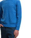 Starry Night Speckled Crewneck Pullover Light Blue