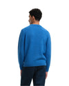 Starry Night Speckled Crewneck Pullover Light Blue