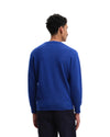 The Flirt Fluffy Alpace Mix Crewneck Pullover Cobalt