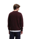 Starry Night Speckled Crewneck Pullover Burgundy