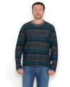 Girocollo ML Riga Jacquard Gri/Verde/Blu