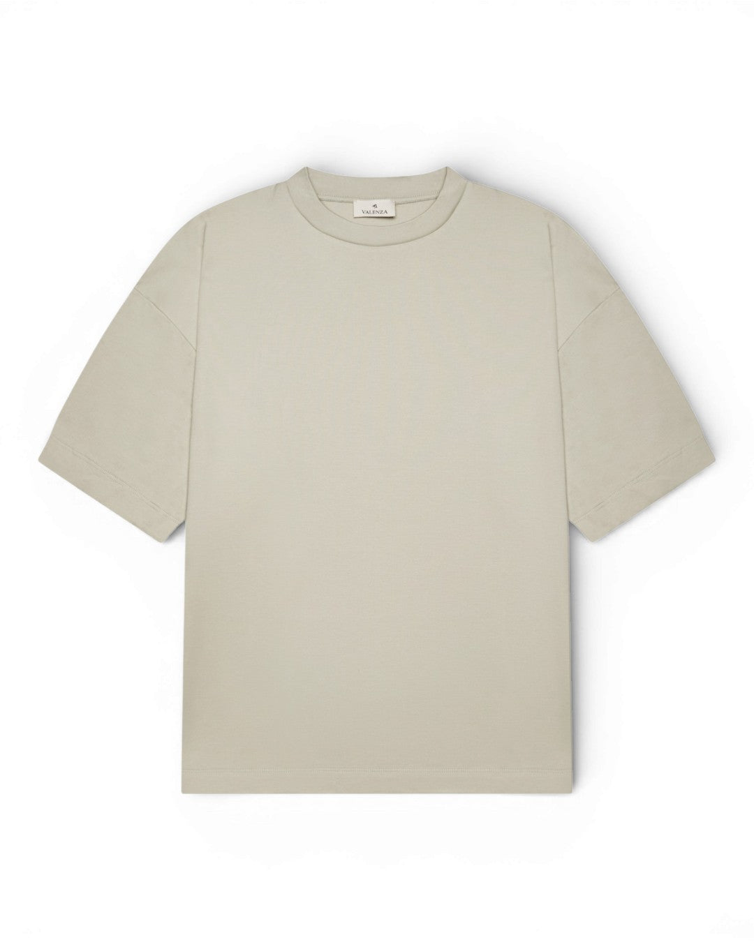 Interlock Supima Oversized T-shirt   Pearl Grey
