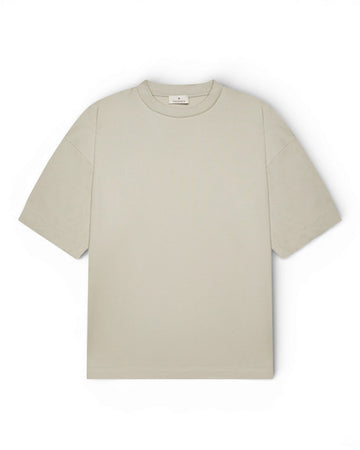 Interlock Supima Oversized T-shirt   Pearl Grey