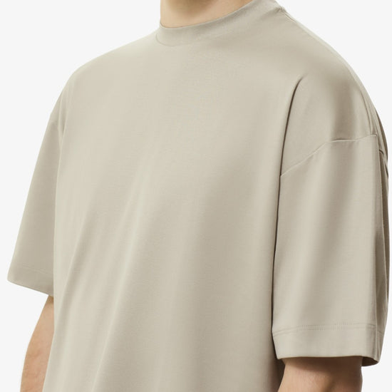Interlock Supima Oversized T-shirt   Pearl Grey