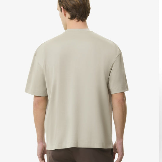 Interlock Supima Oversized T-shirt   Pearl Grey