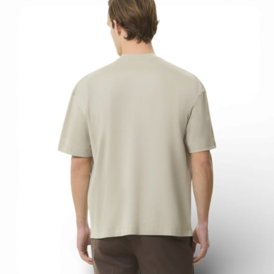 Interlock Supima Oversized T-shirt   Pearl Grey