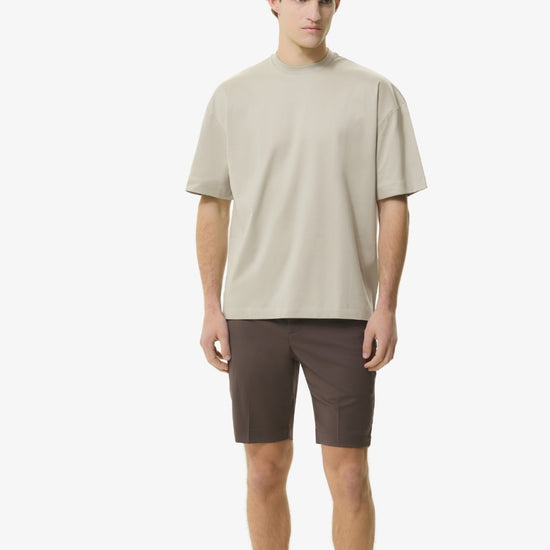 Interlock Supima Oversized T-shirt   Pearl Grey