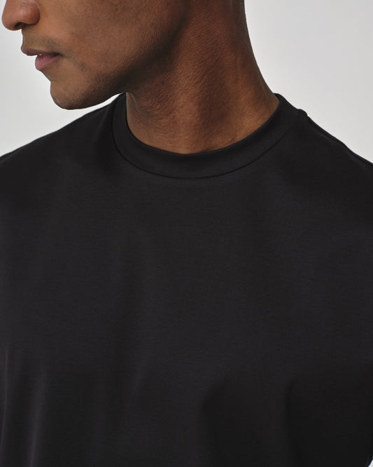 Interlock Supima Oversized T-shirt Black