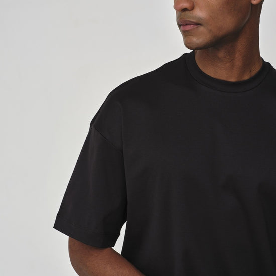 Interlock Supima Oversized T-shirt Black
