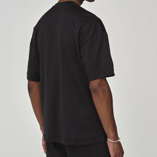 Interlock Supima Oversized T-shirt Black