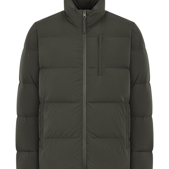 Packable down jacket with zipper - Cypress Green