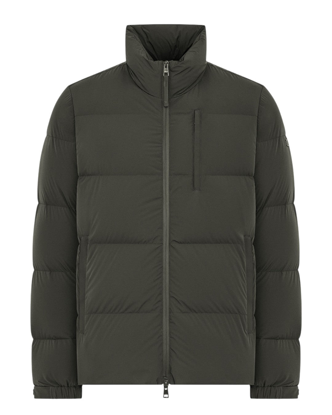 Packable down jacket with zipper - Cypress Green
