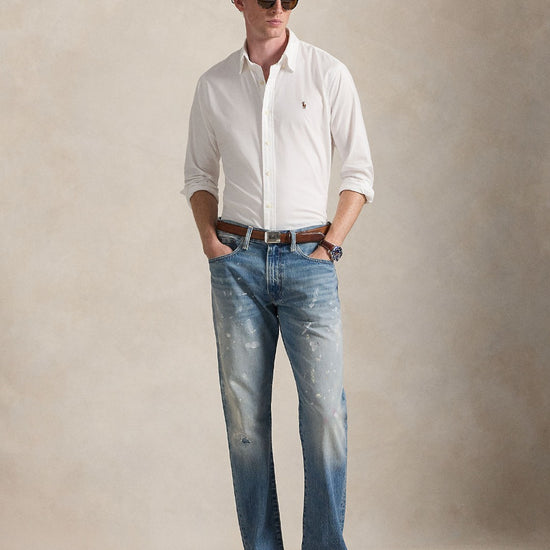 Custom Fit oxford Cotton Stretch White