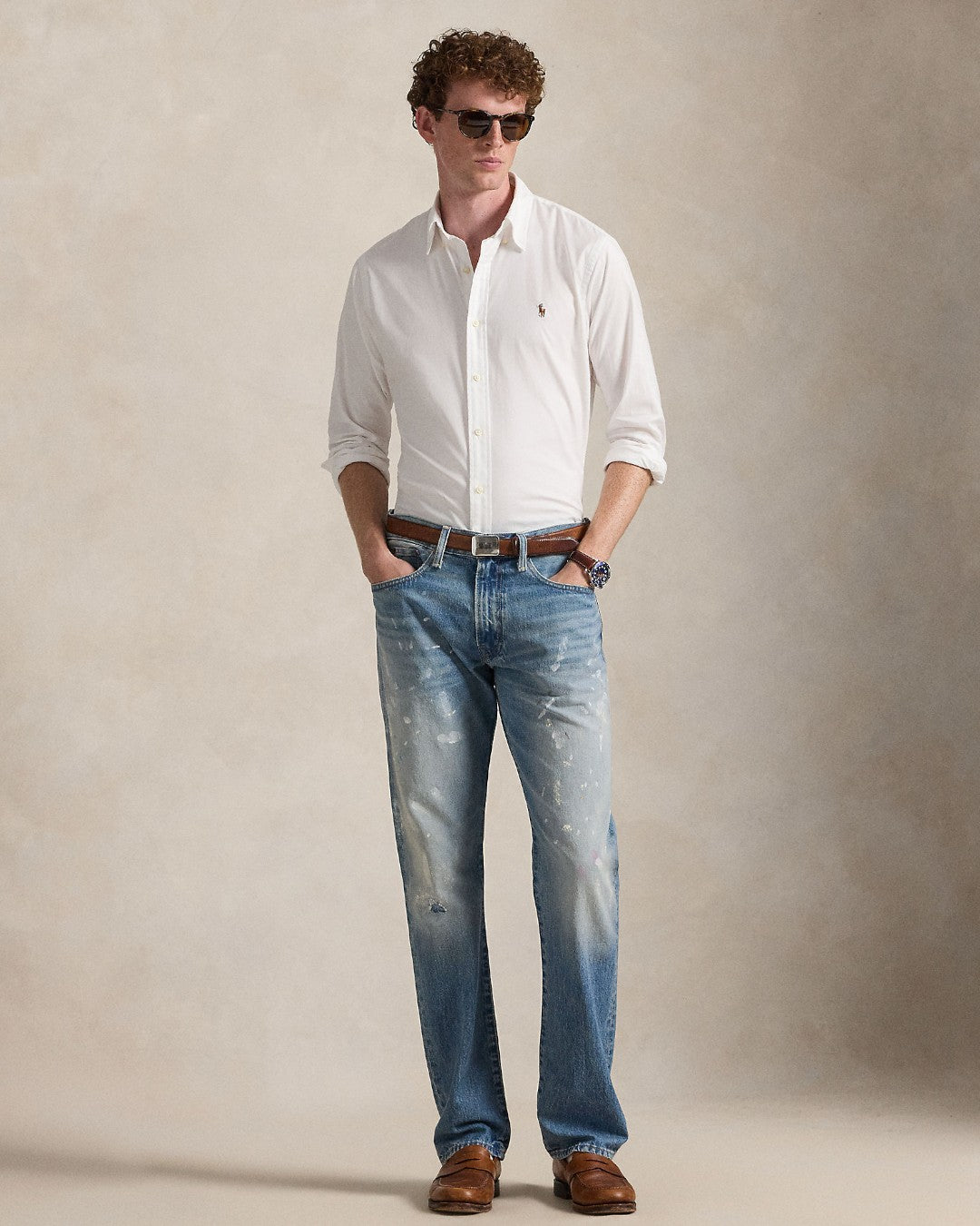 Custom Fit oxford Cotton Stretch White