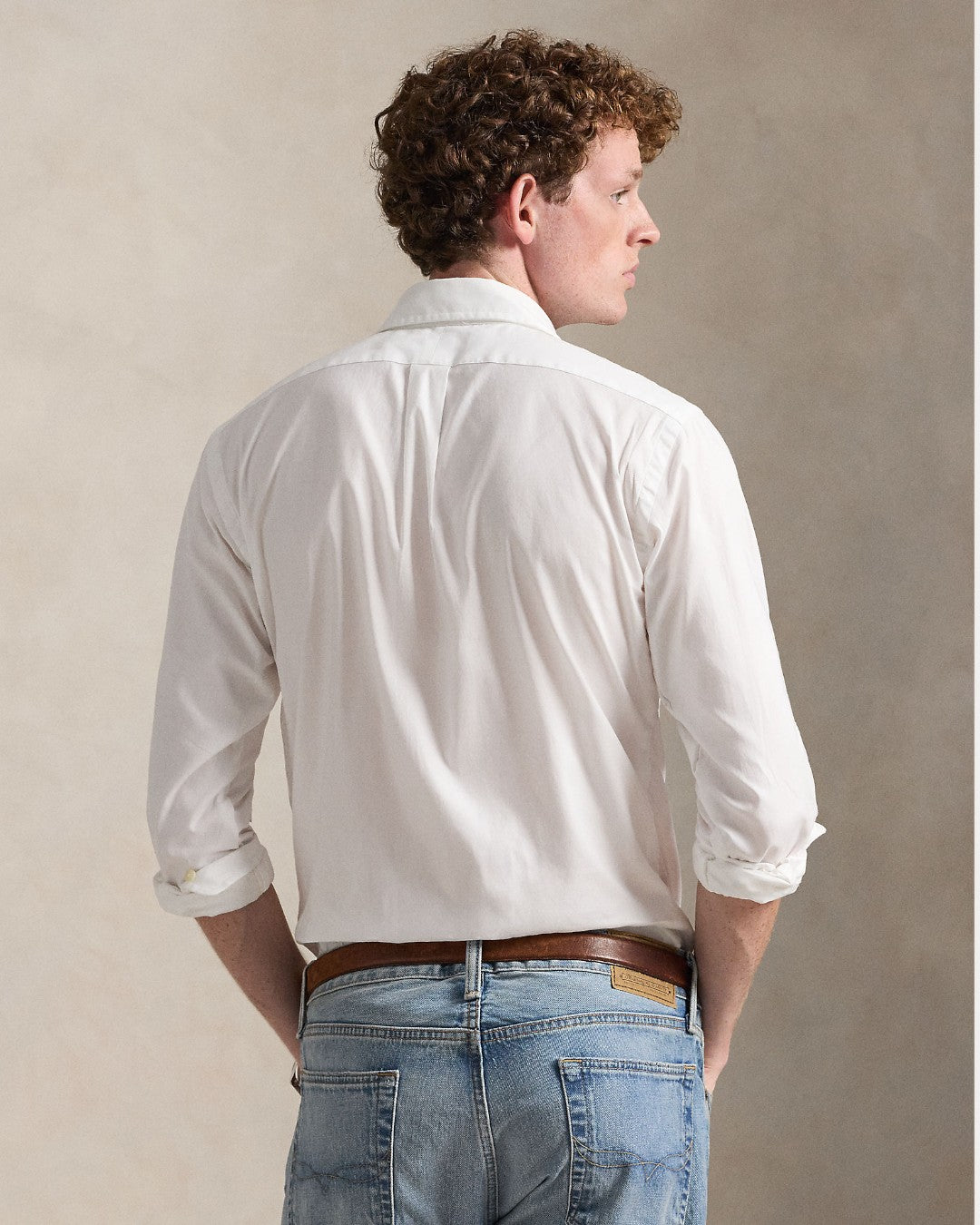 Custom Fit oxford Cotton Stretch White