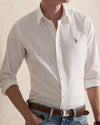 Custom Fit oxford Cotton Stretch White