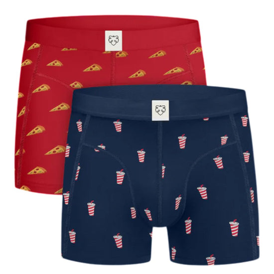 MEDIEVAL BLUE BOXER PIZZA DELIVERY 2 PACK