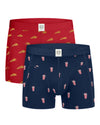 MEDIEVAL BLUE BOXER PIZZA DELIVERY 2 PACK