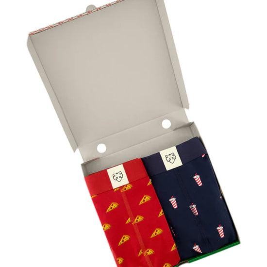 MEDIEVAL BLUE BOXER PIZZA DELIVERY 2 PACK