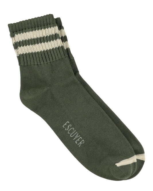 Ankle Socks Khaki / Ecru