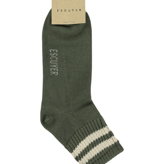 Ankle Socks Khaki / Ecru
