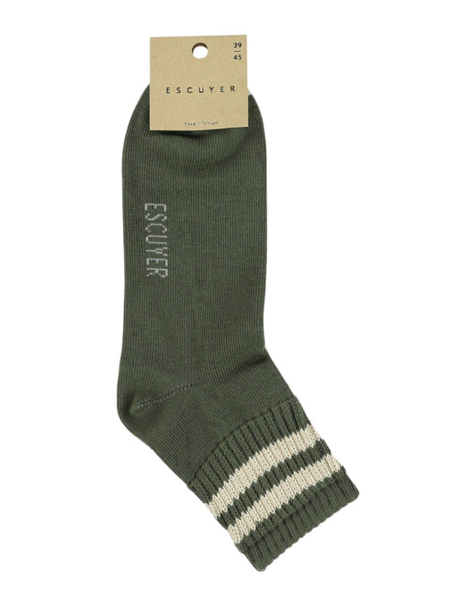 Ankle Socks Khaki / Ecru
