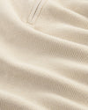 Danny Half Zipp softfeel Ivory