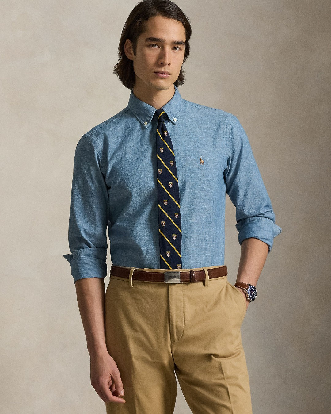 Custom Fit Chambray Shirt