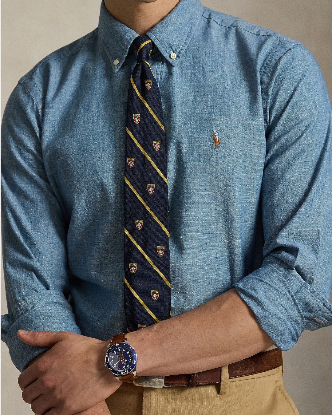 Custom Fit Chambray Shirt