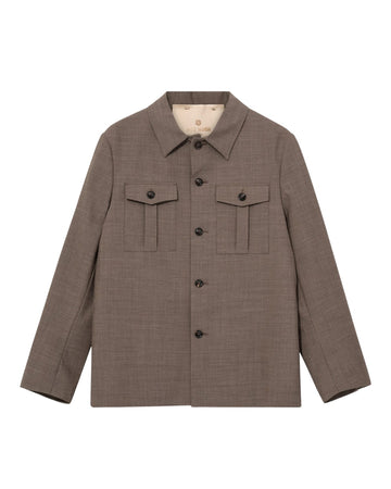 Jacob Dynamic Luxe Overshirt Falcon Beige