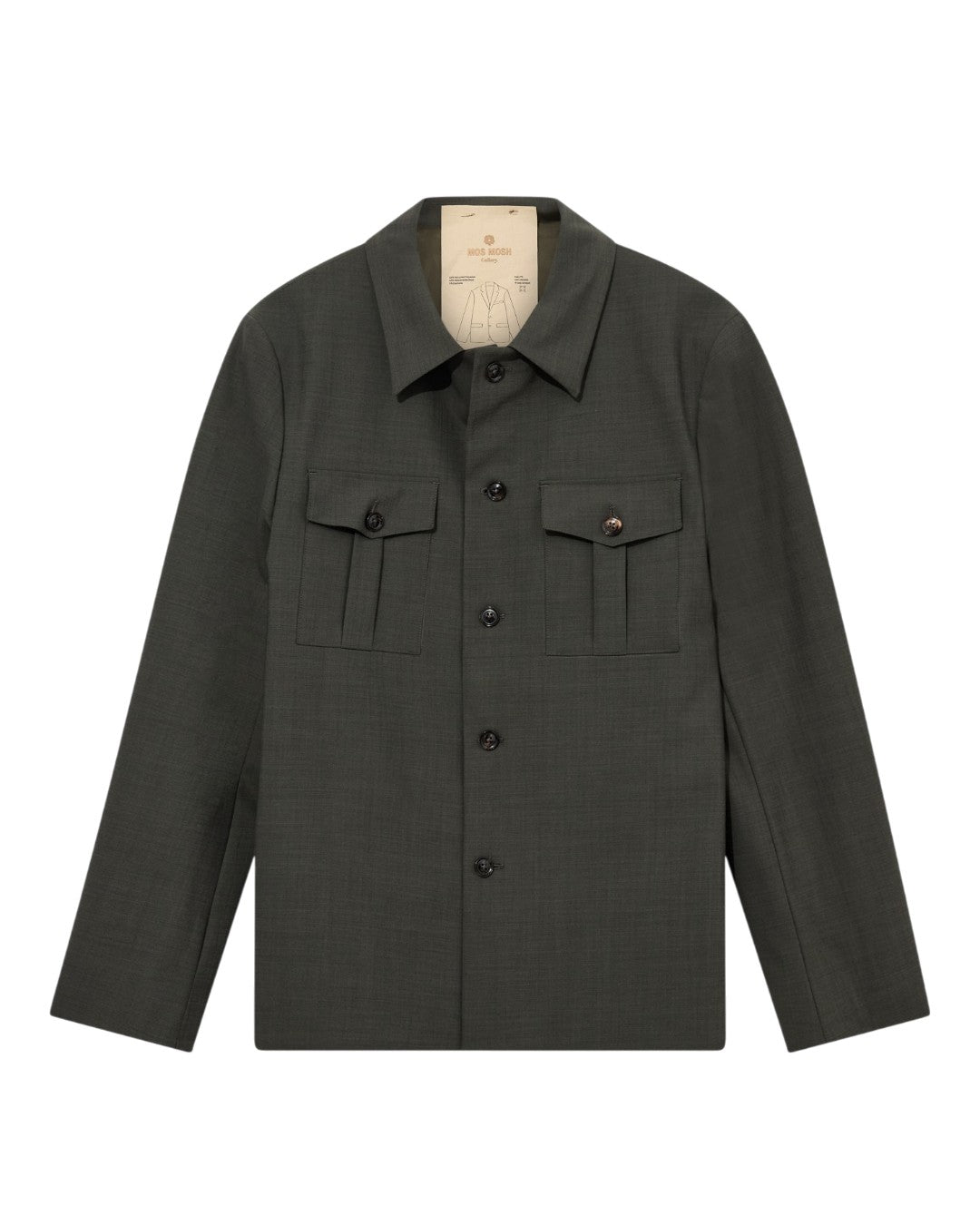 Jacob Dynamic Luxe Overshirt Dark Green