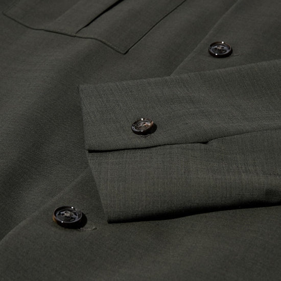Jacob Dynamic Luxe Overshirt Dark Green